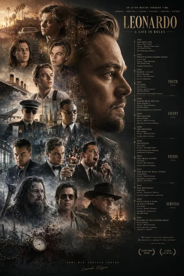 Mirrored Actor Retrospective Poster preview image 1