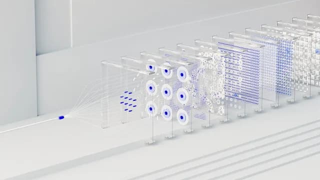 3D Abstract Data Pipeline Visualization preview image 1