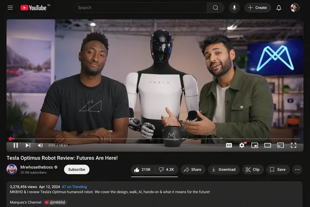 YouTube Video Interface Mockup preview image 1