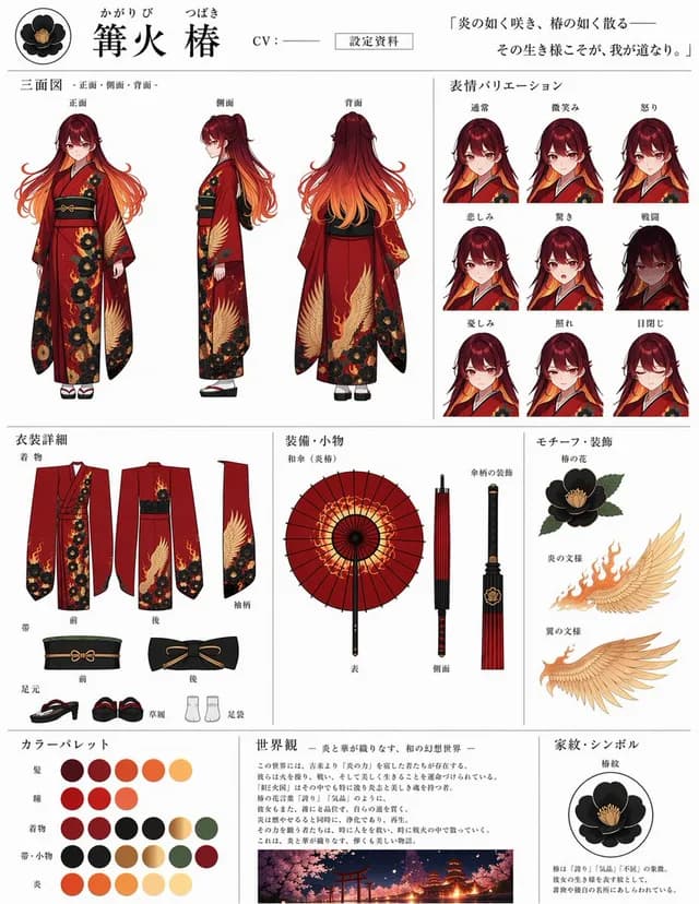 Anime Character Reference Sheet Generator preview image 1
