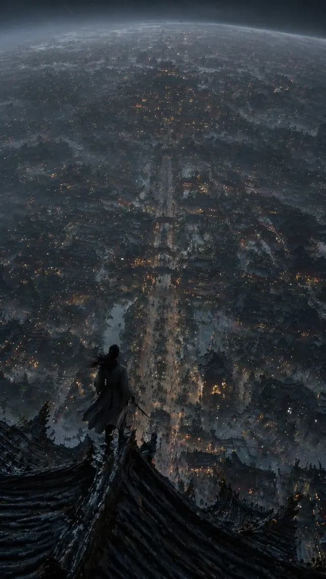 Xianxia Cityscape from God's-Eye View preview image 1