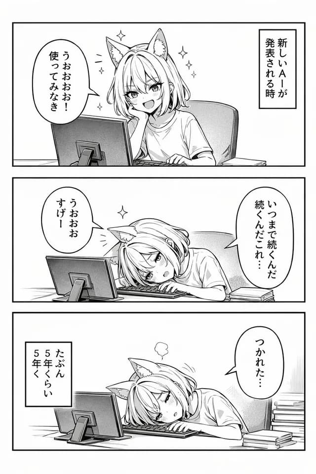3-Panel Anime Comic Strip preview image 1
