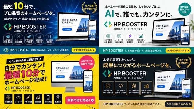 4-Panel SaaS Ad Banner Variations preview image 1