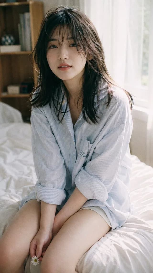 Japanese Fuji film style portrait preview image 1