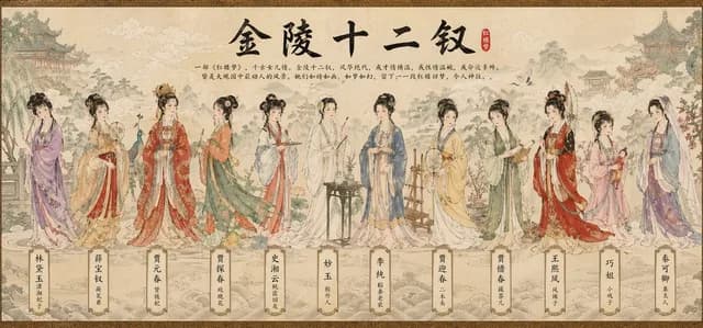 Traditional Chinese Scroll Illustration preview image 1