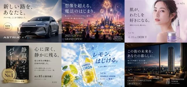 Multi-industry Japanese Ad Collage preview image 1