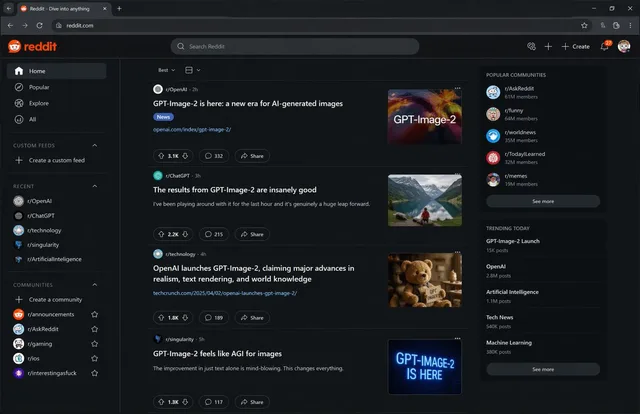 Hypothetical News Homepage preview image 1