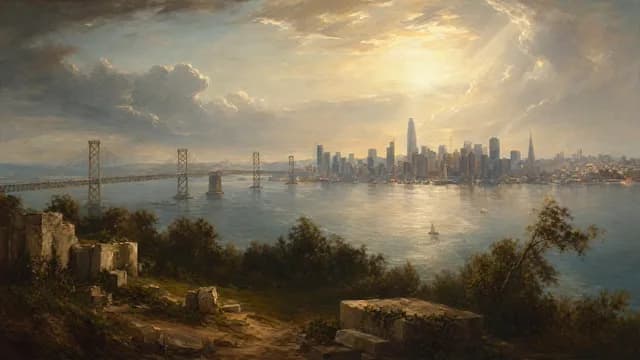 Golden Bay City Romantic Landscape preview image 1