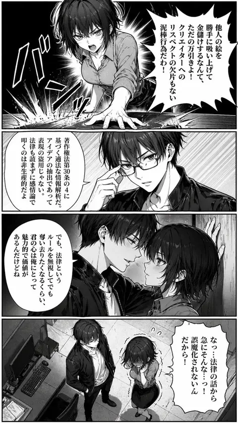 Censored Office Manga Confrontation preview image 1