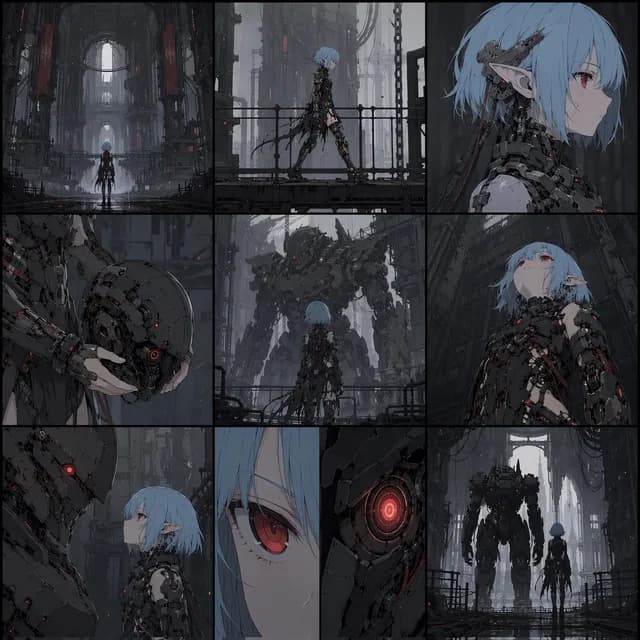 Cyberpunk Android Elf Storyboard preview image 1