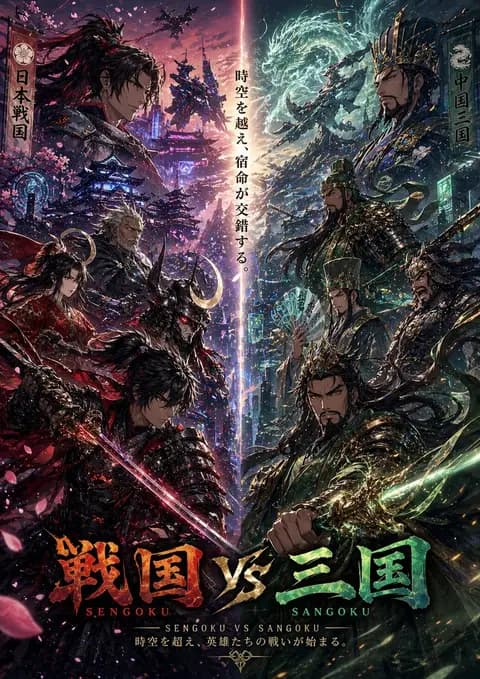 Sengoku vs Sangoku Crossover Poster preview image 1