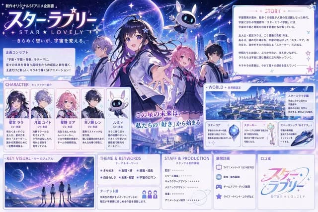 Anime Sci-Fi School Proposal Board preview image 1