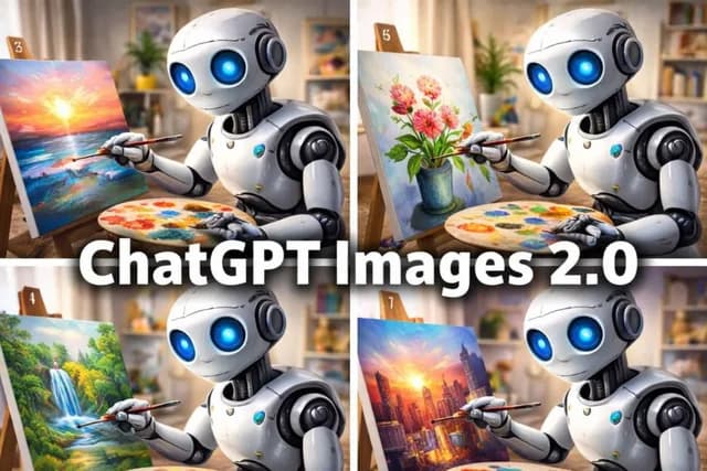 Robot Painter Collage Ad preview image 1
