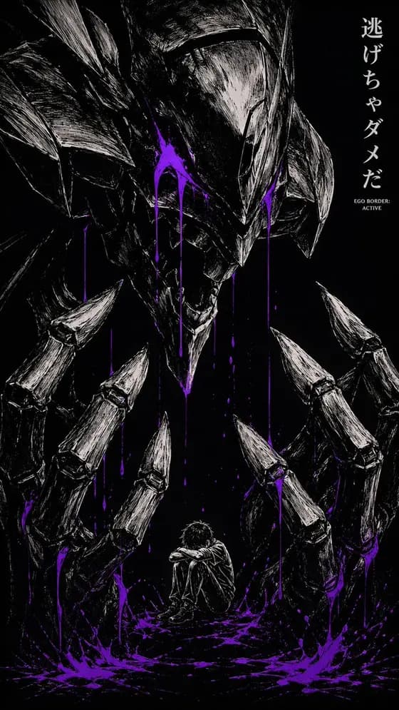 Dark Manga Monster Poster preview image 1