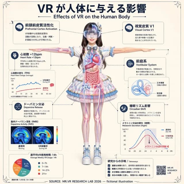 VR Effects on the Human Body Infographic preview image 1