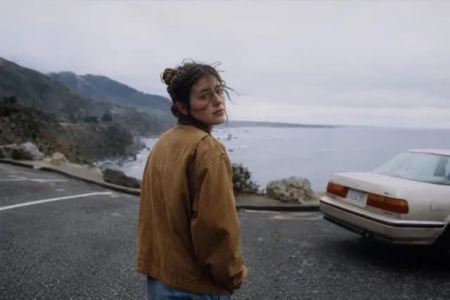 Moody Coastal Road Trip Portrait preview image 1
