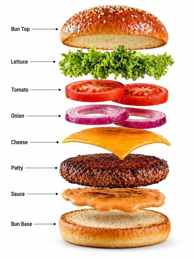 Gourmet Burger Commercial Photography preview image 1