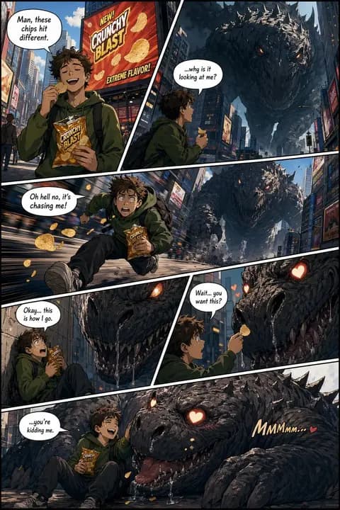 American Comic Strip Template preview image 1