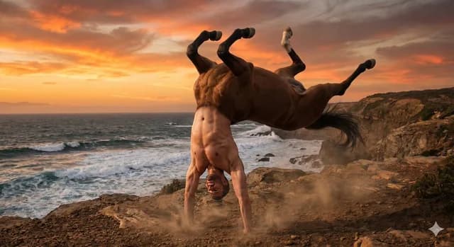 Centaur handstand prompt for GPT Image 2 preview image 1