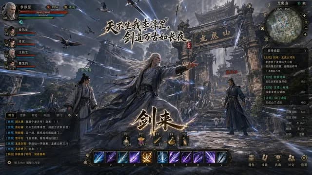 Wuxia MMORPG Gameplay Screenshot preview image 1