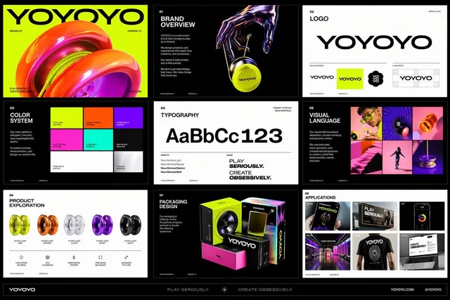 Futuristic Yo-Yo Brand Book Board preview image 1