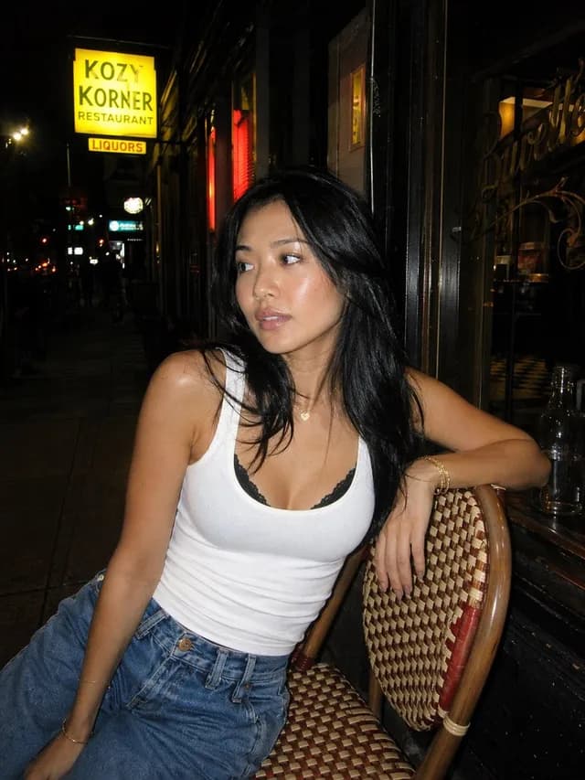 Night Flash Portrait Outside Restaurant preview image 1