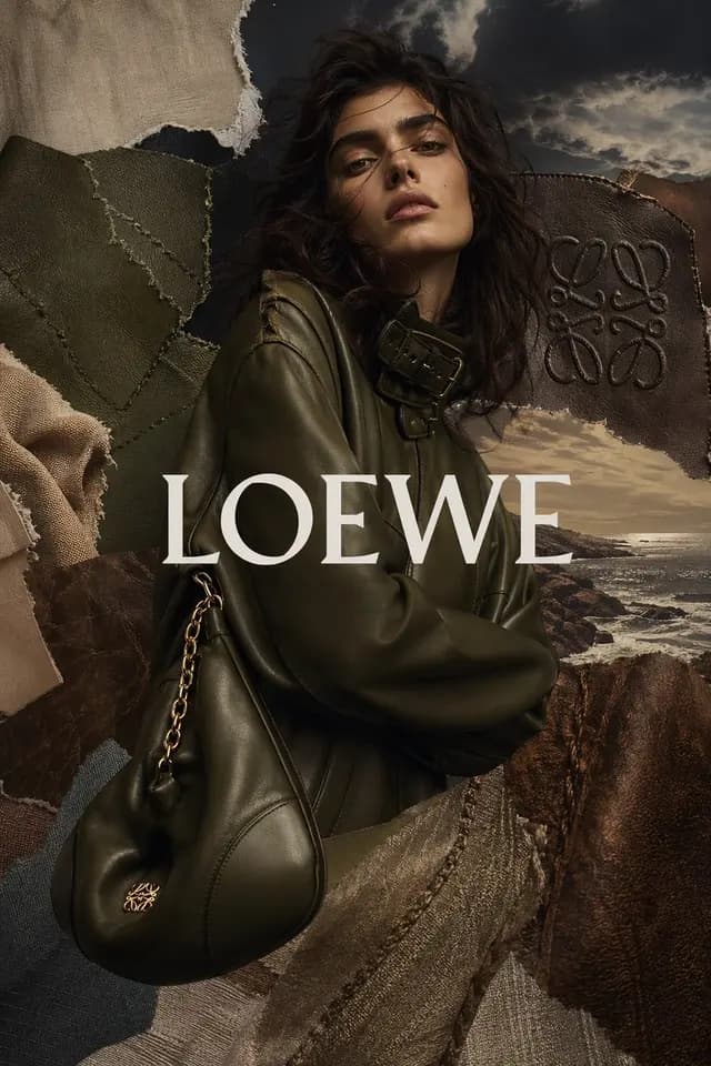 Luxury Leather Fashion Collage Ad preview image 1