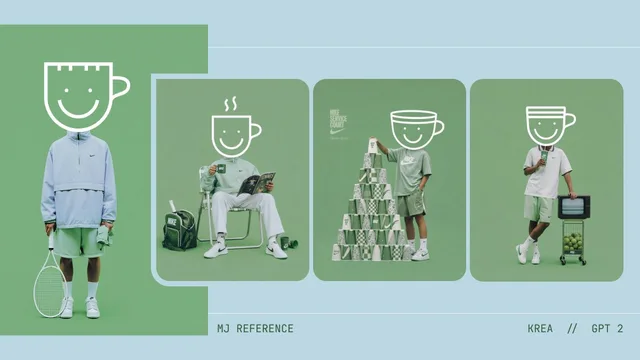 Monochrome Tennis Streetwear Moodboard preview image 1