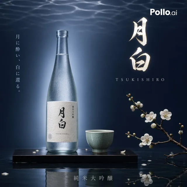 Premium Japanese Sake Poster preview image 1