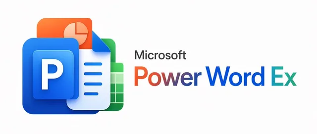 Microsoft PowerWordEx Logo Mockup preview image 1