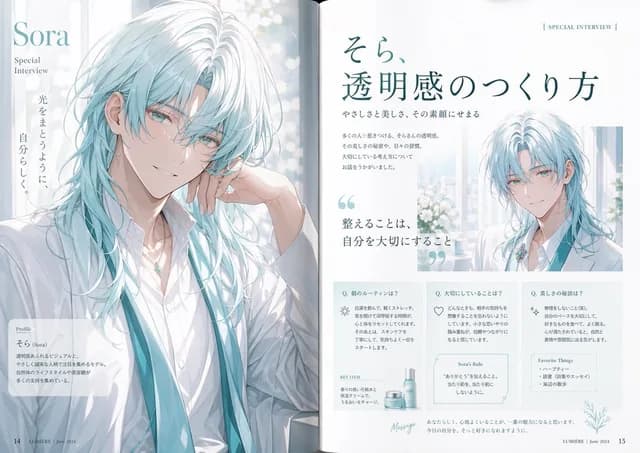 Anime Magazine Interview Spread preview image 1