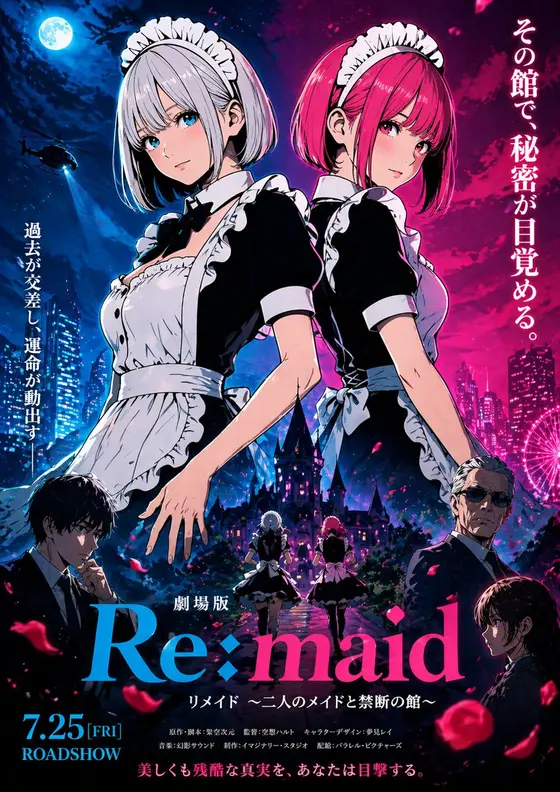 Anime Maid Thriller Movie Poster preview image 1