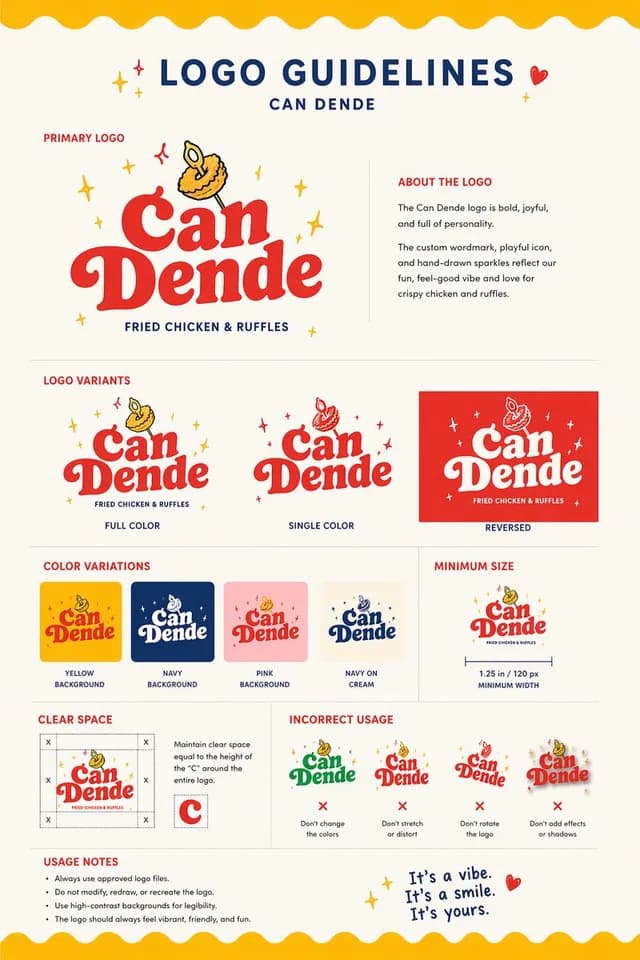 Restaurant Logo Guidelines Board preview image 1