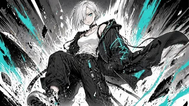 Cyber Streetwear Manga Splash Art preview image 1