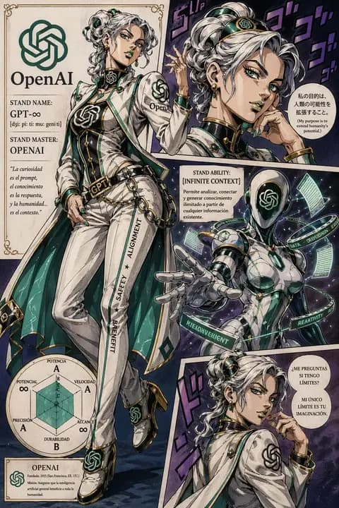 JoJo-Style OpenAI Stand Poster preview image 1