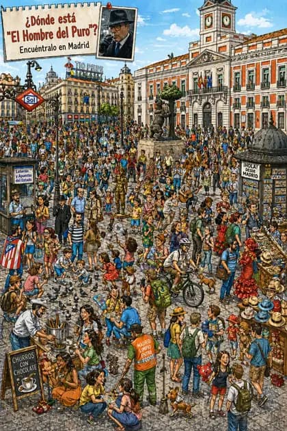 Hidden-Object Madrid Plaza Puzzle preview image 1