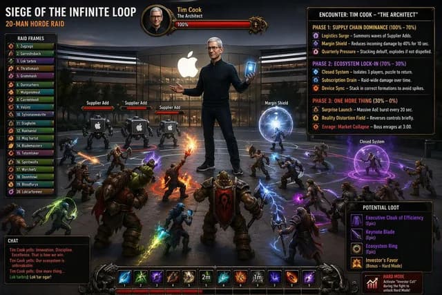 Tim Cook MMO Raid Boss Screen preview image 1