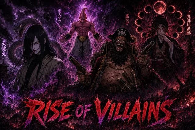 Dark Anime Villains Crossover Poster preview image 1