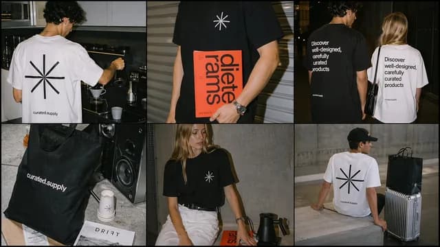 Minimal Streetwear Merch Campaign Grid preview image 1