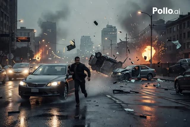 Cinematic City Crash Explosion preview image 1