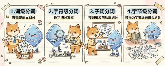 Cute Four-Panel Tokenization Infographic preview image 1