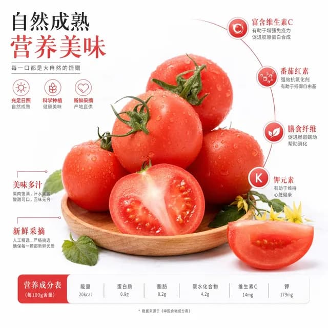 Chinese Tomato Nutrition Poster preview image 1