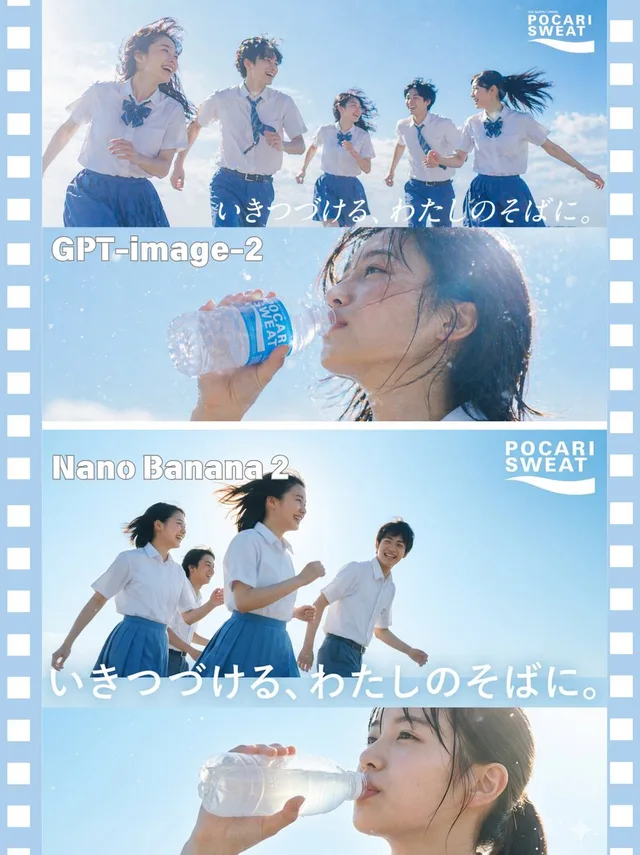 AI Model Comparison Ad Poster preview image 1