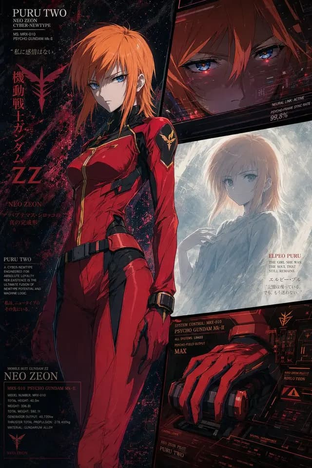Anime Mecha Pilot Poster preview image 1