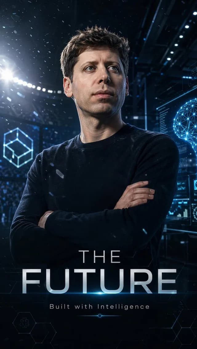 Futuristic AI Sports Poster preview image 1