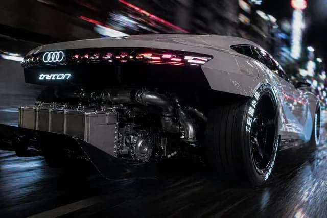 Cyberpunk Audi Rear Chase Shot preview image 1