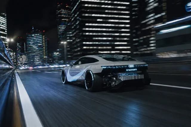 Futuristic EV Racing Through City Night preview image 1