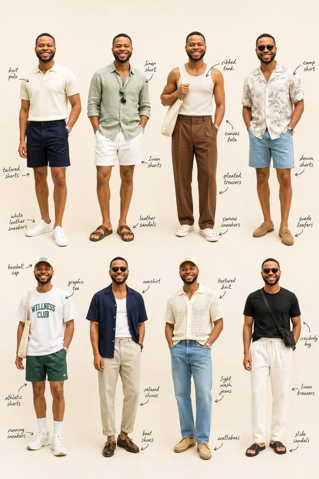Summer Menswear Lookbook Grid preview image 1