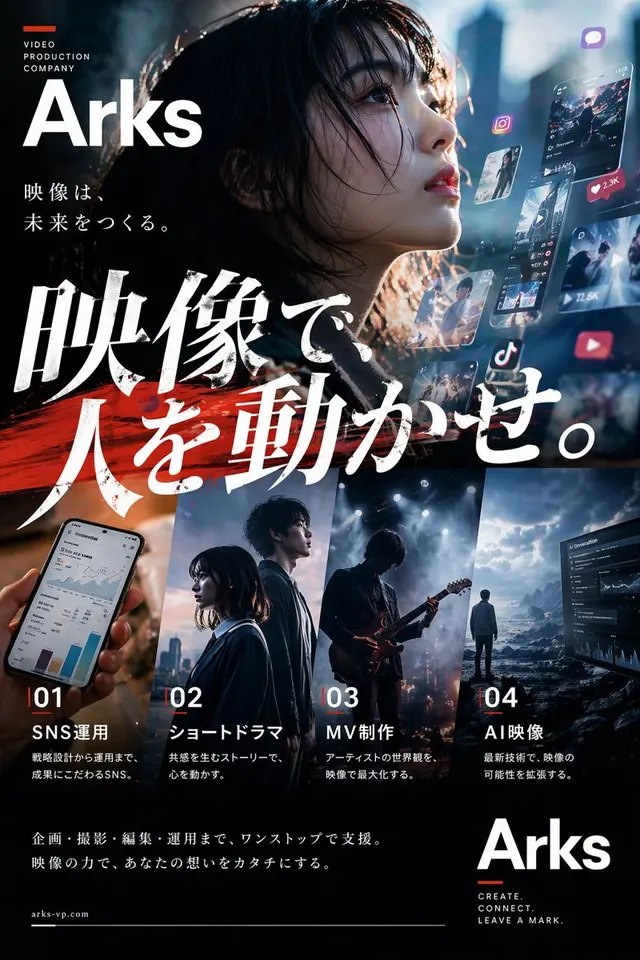Cinematic Japanese Agency Poster preview image 1