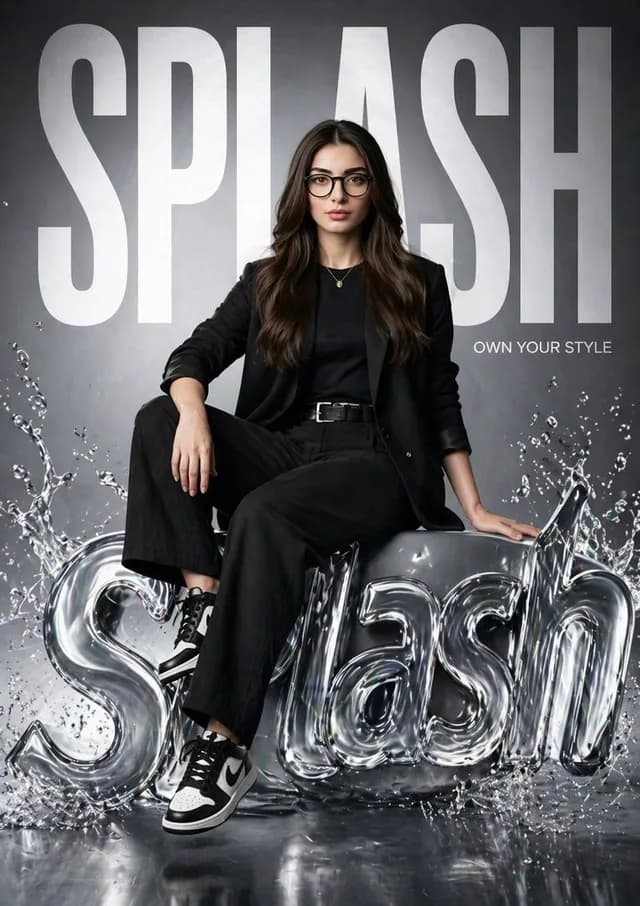 Hyper-realistic Fashion Poster preview image 1